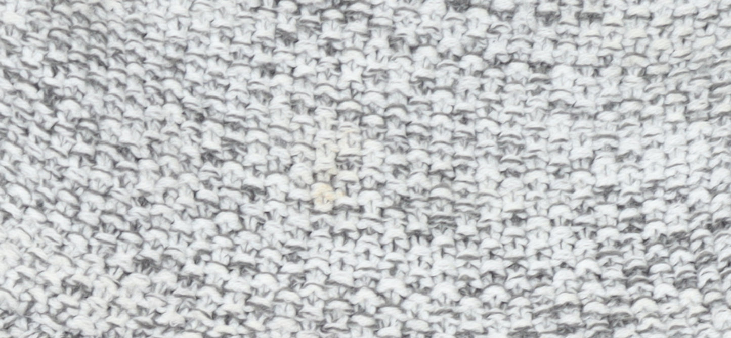 Firetrap Men’s Grey High Neck Chunky-Knit Pullover Jumper Size M