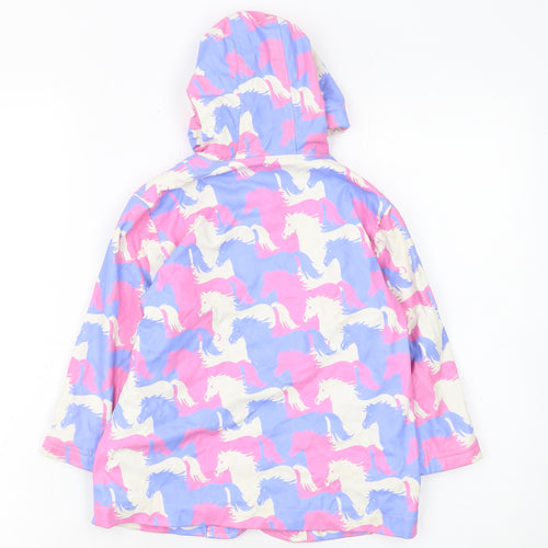 Hatley Girls Multicoloured Unicorn Hooded Rain Coat 3 Years Waterproof Lined