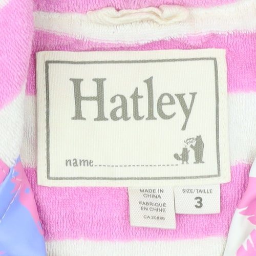 Hatley Girls Multicoloured Unicorn Hooded Rain Coat 3 Years Waterproof Lined