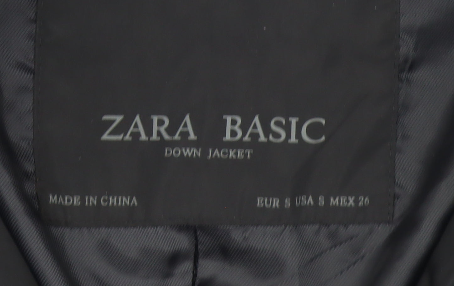 Zara Women Black Long Belted Puffer Down Jacket Size 10