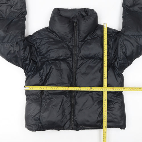 Columbia Women's Black Puffer Jacket S Cropped Winter Coat