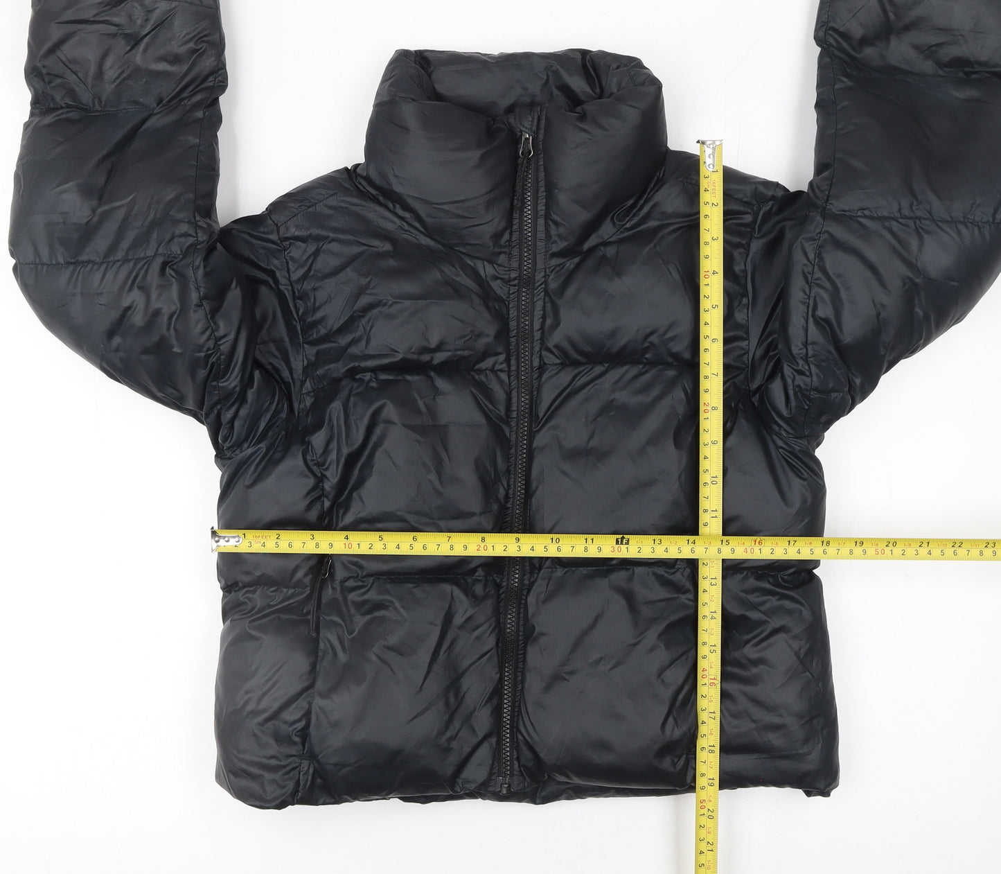 Columbia Women's Black Puffer Jacket S Cropped Winter Coat