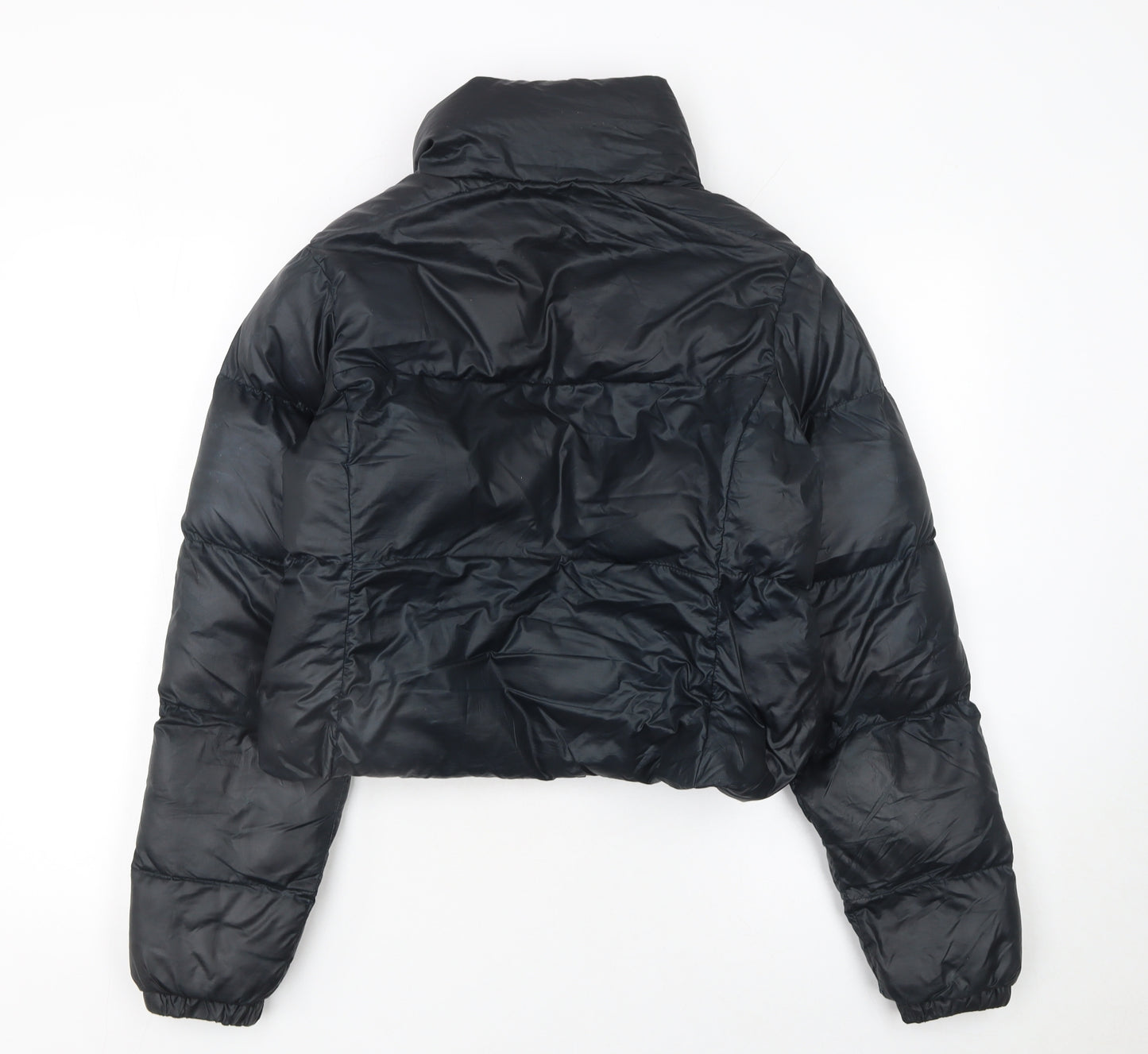 Columbia Women's Black Puffer Jacket S Cropped Winter Coat