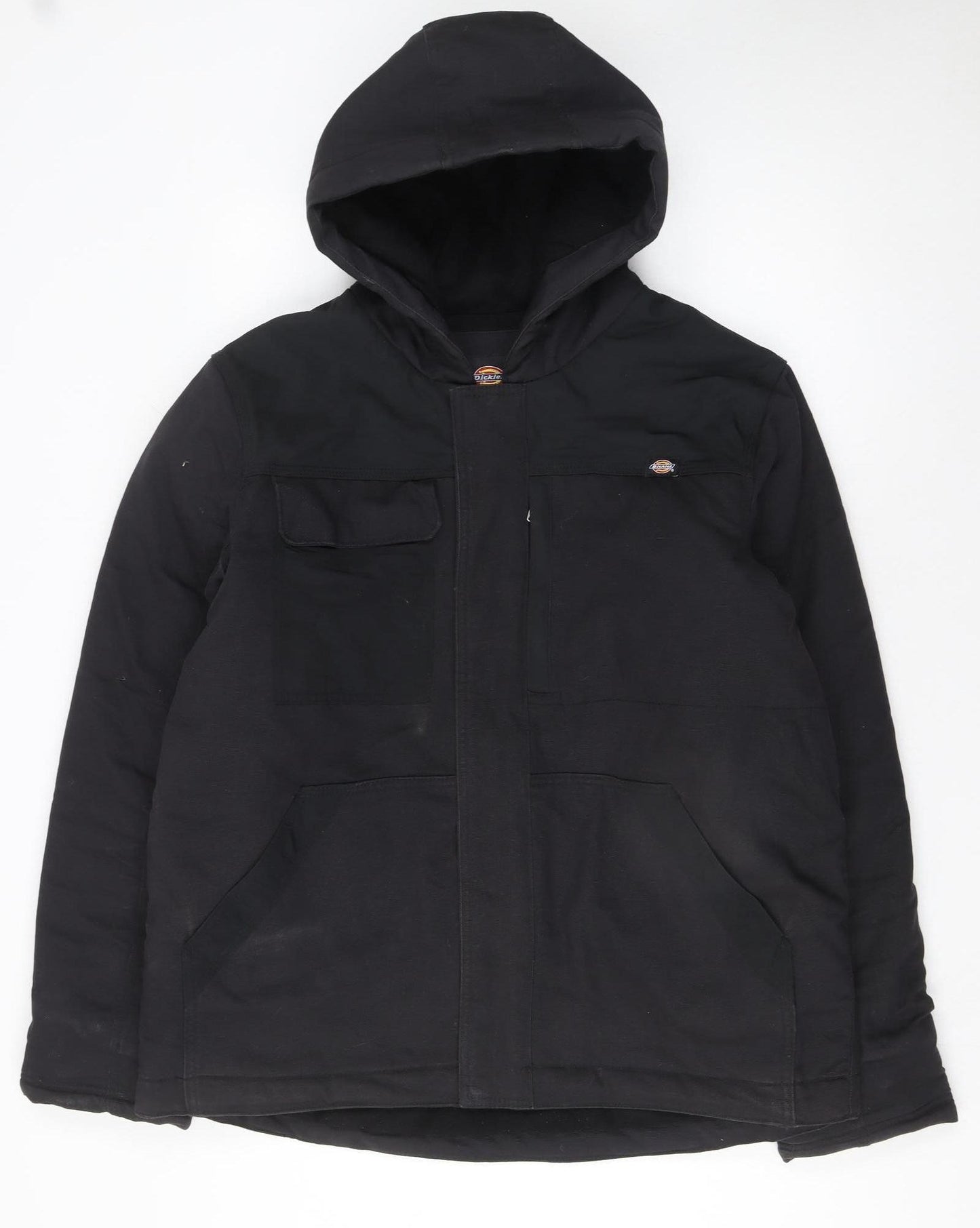 Dickies Men's Black L Hooded Insulated Work Parka Jacket