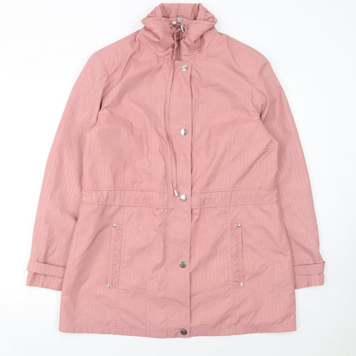 Isle Collection Womens Pink Size 14 Lightweight Parka Jacket