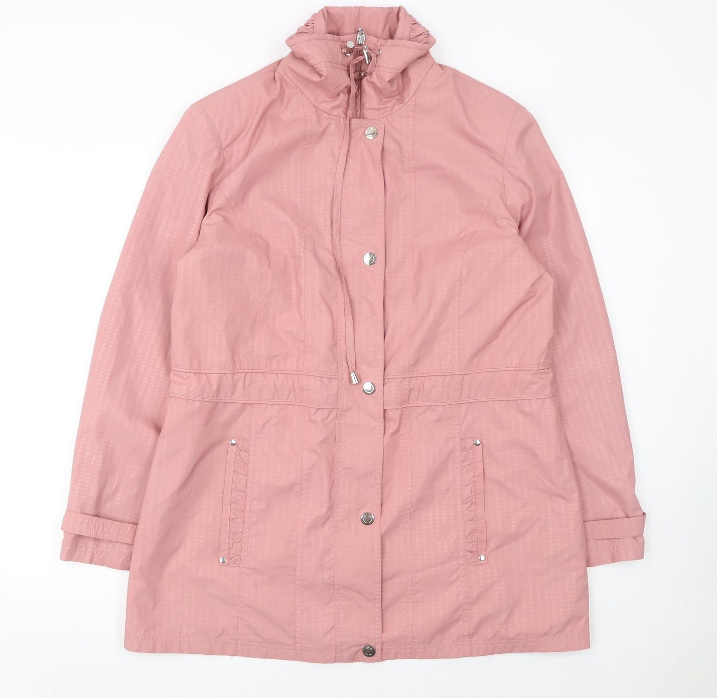 Isle Collection Womens Pink Size 14 Lightweight Parka Jacket