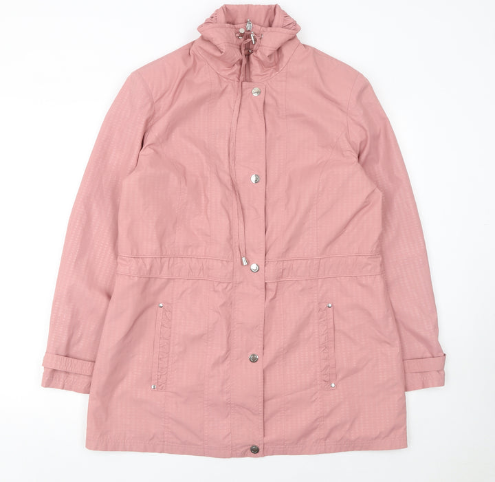 Isle Collection Womens Pink Size 14 Lightweight Parka Jacket