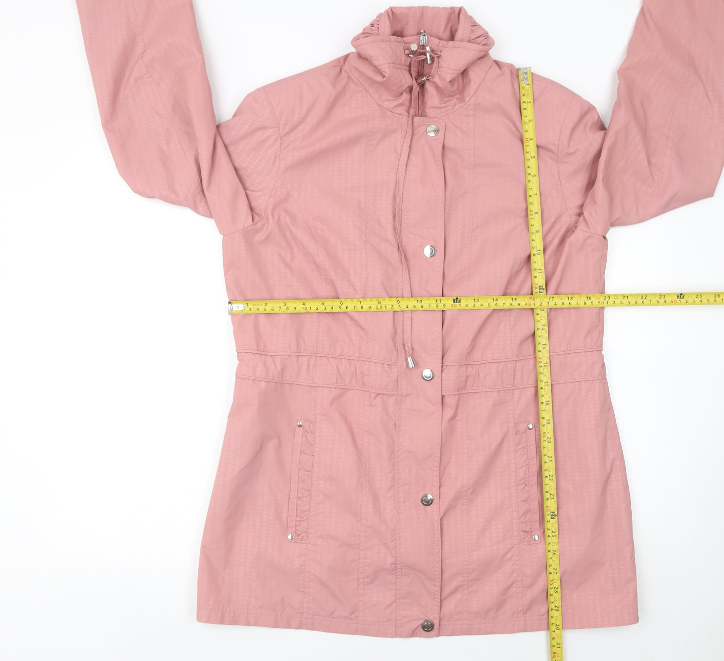 Isle Collection Womens Pink Size 14 Lightweight Parka Jacket