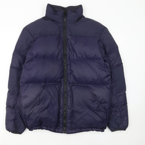 Ralph Lauren Womens Blue Puffer Jacket Size S Winter Down Coat