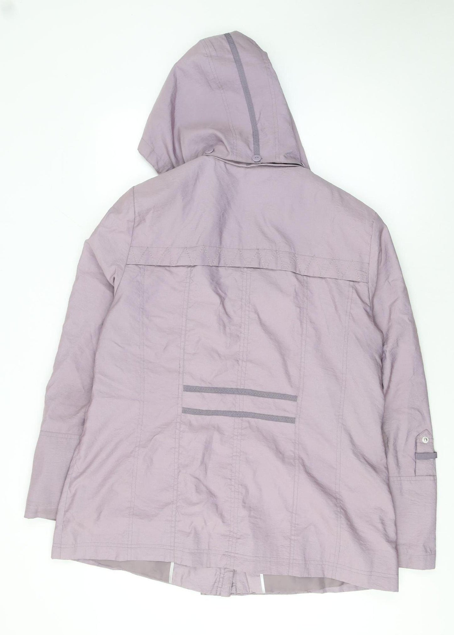 Anna Rose Women's Purple Hooded Anorak Jacket Size 16