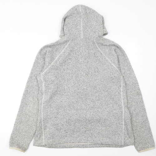 The North Face Women's Grey XL 1/2 Zip Hooded Fleece Sweatshirt