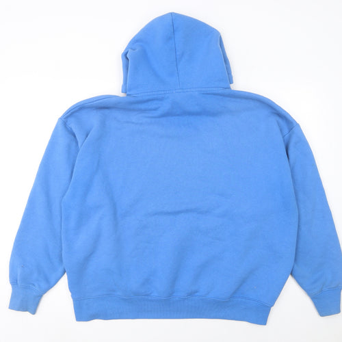 Pull&Bear Women Blue Pasadena West Coast Hoodie Size M