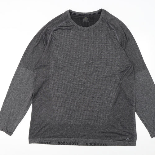 Goodmove Women's Grey XL Long Sleeve Activewear Top