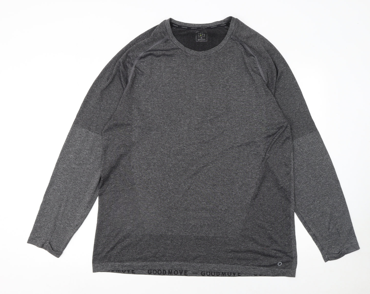 Goodmove Women's Grey XL Long Sleeve Activewear Top