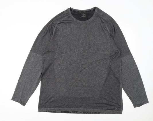 Goodmove Women's Grey XL Long Sleeve Activewear Top