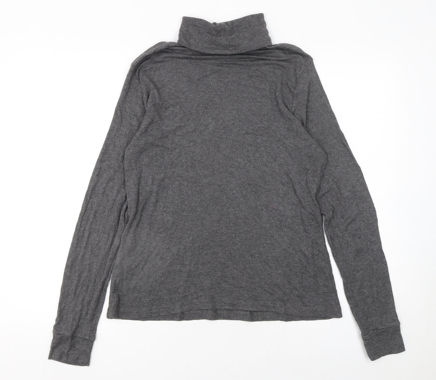 Marks and Spencer Women’s Grey Roll Neck Long Sleeve Jersey Top Size 16