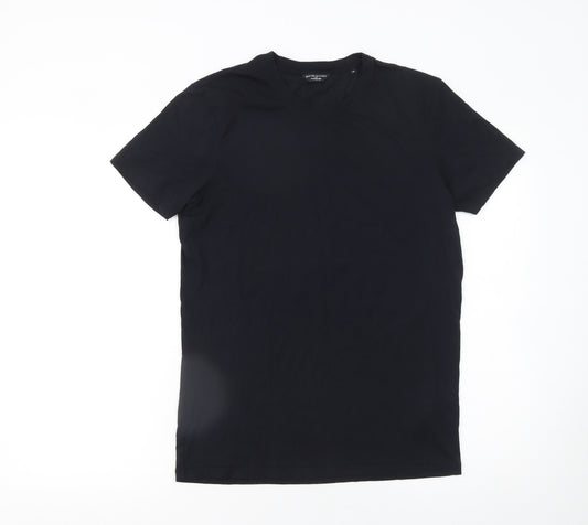 Marks and Spencer Men Black Crew Neck Short Sleeve T-Shirt M
