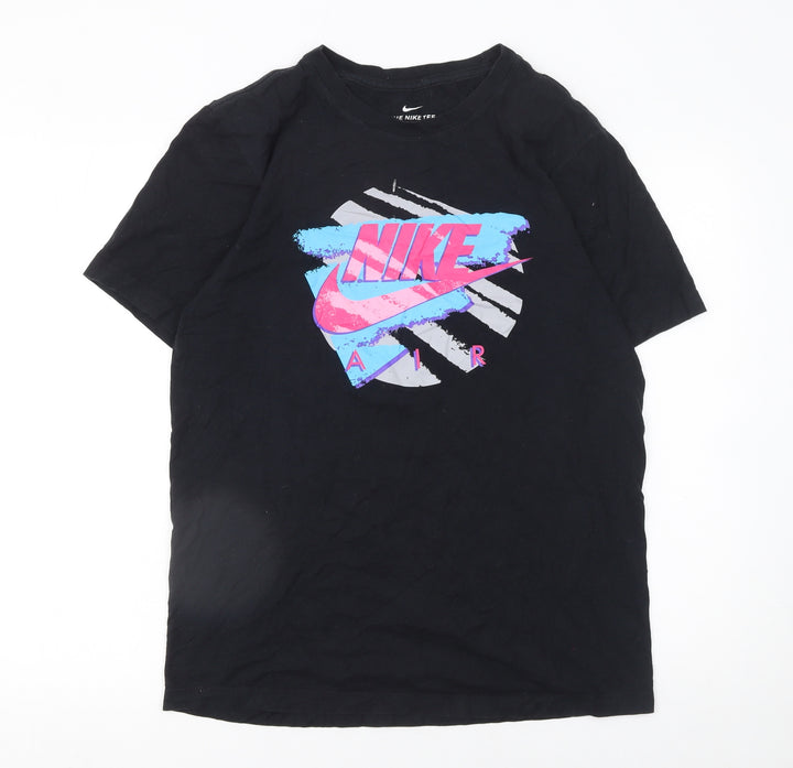 Nike Men's Black Air Graphic Short Sleeve Cotton T-Shirt Size S
