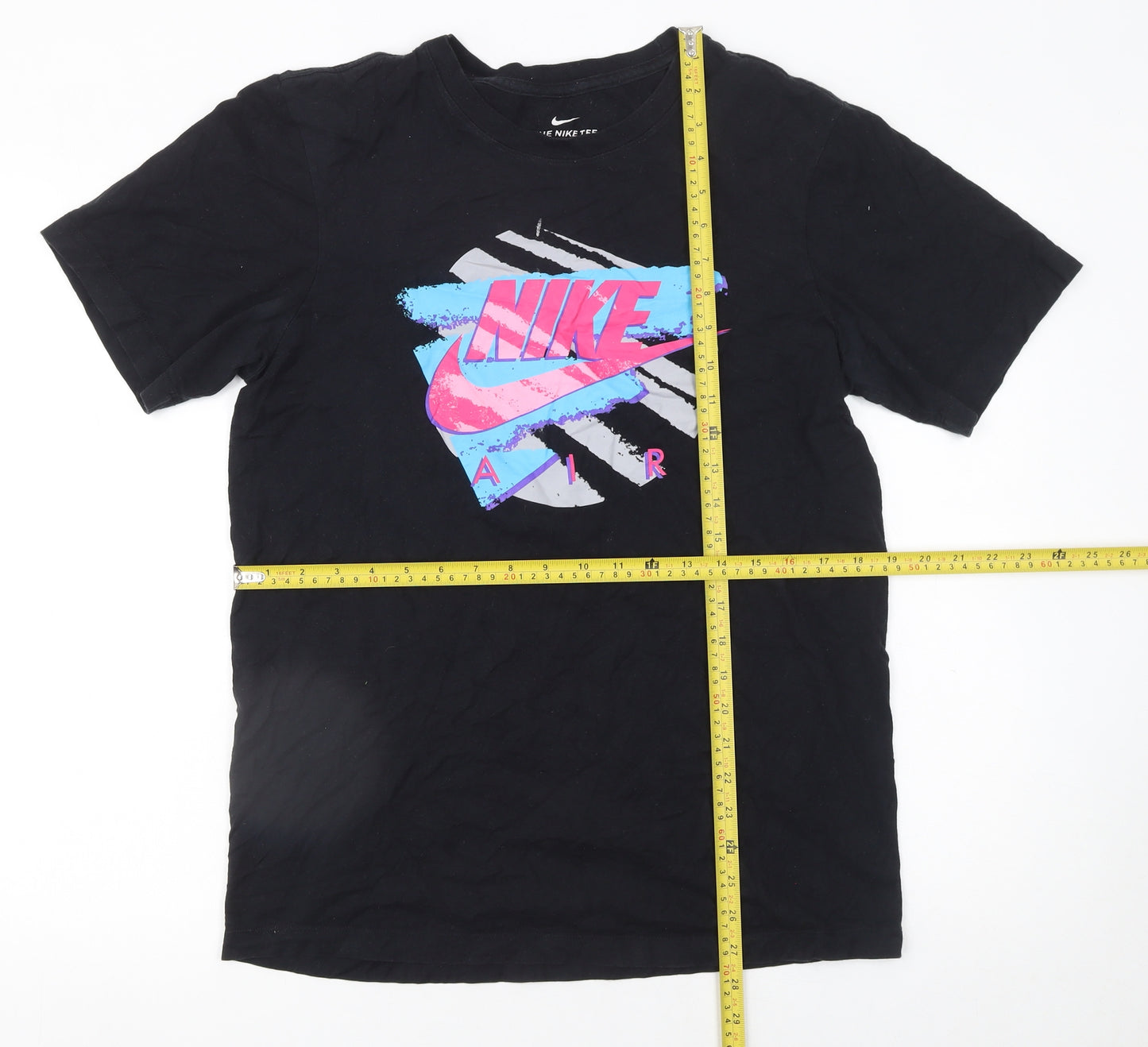 Nike Men's Black Air Graphic Short Sleeve Cotton T-Shirt Size S