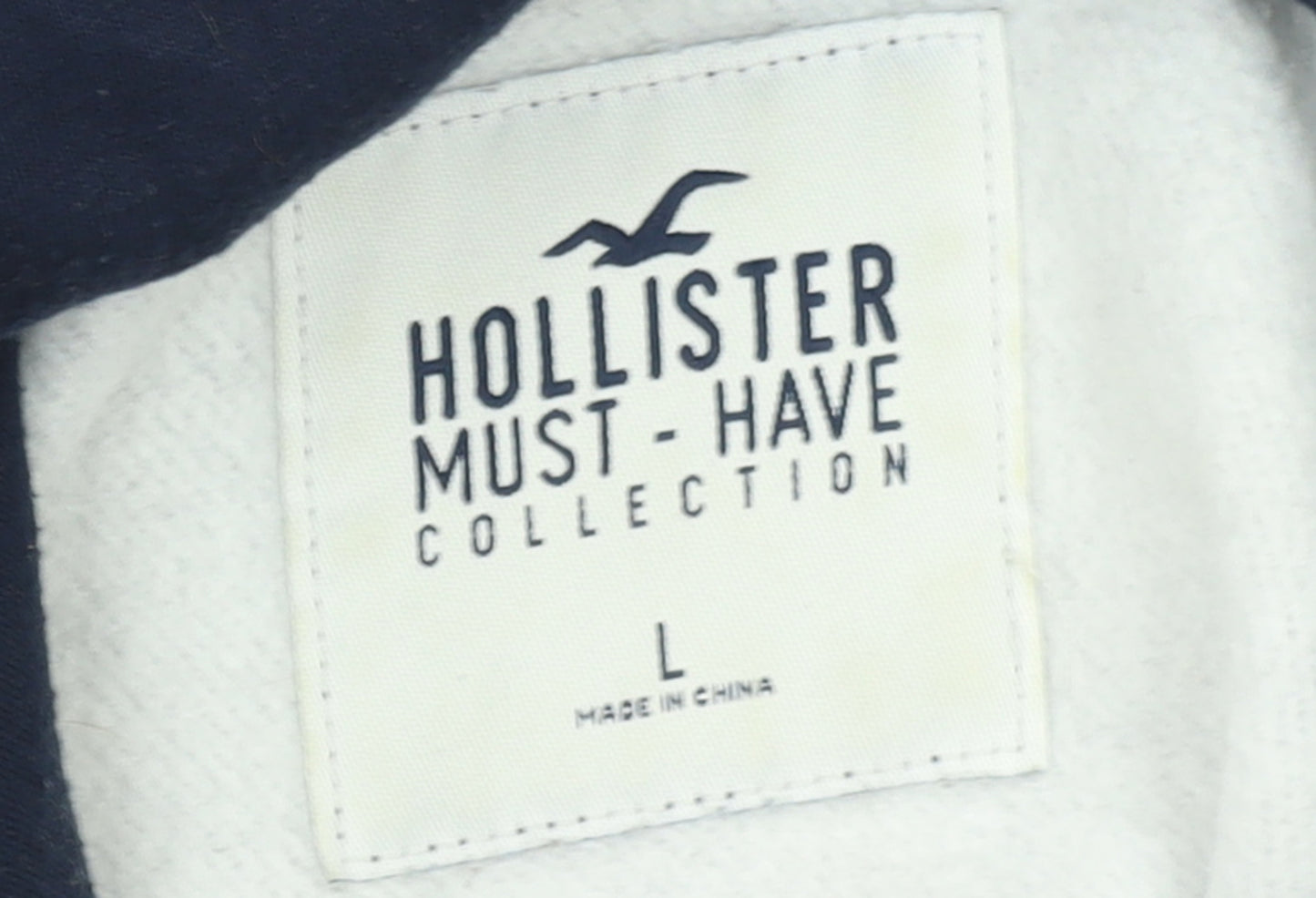 Hollister Womens Blue Tie-Dye Pullover Hoodie L Cotton Blend
