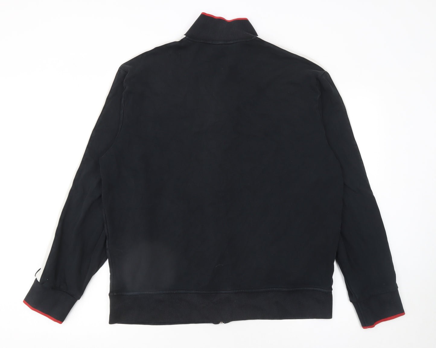 Ralph Lauren Men's Black L Track Jacket Cotton Full Zip