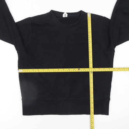 Arket Women’s Black XS Pullover Sweatshirt 87% Cotton 13% Polyester