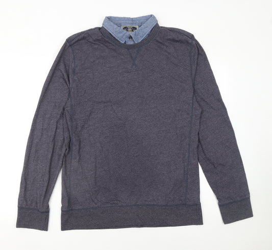 Next Men’s Blue Medium Pullover Sweatshirt Jersey Crew Neck