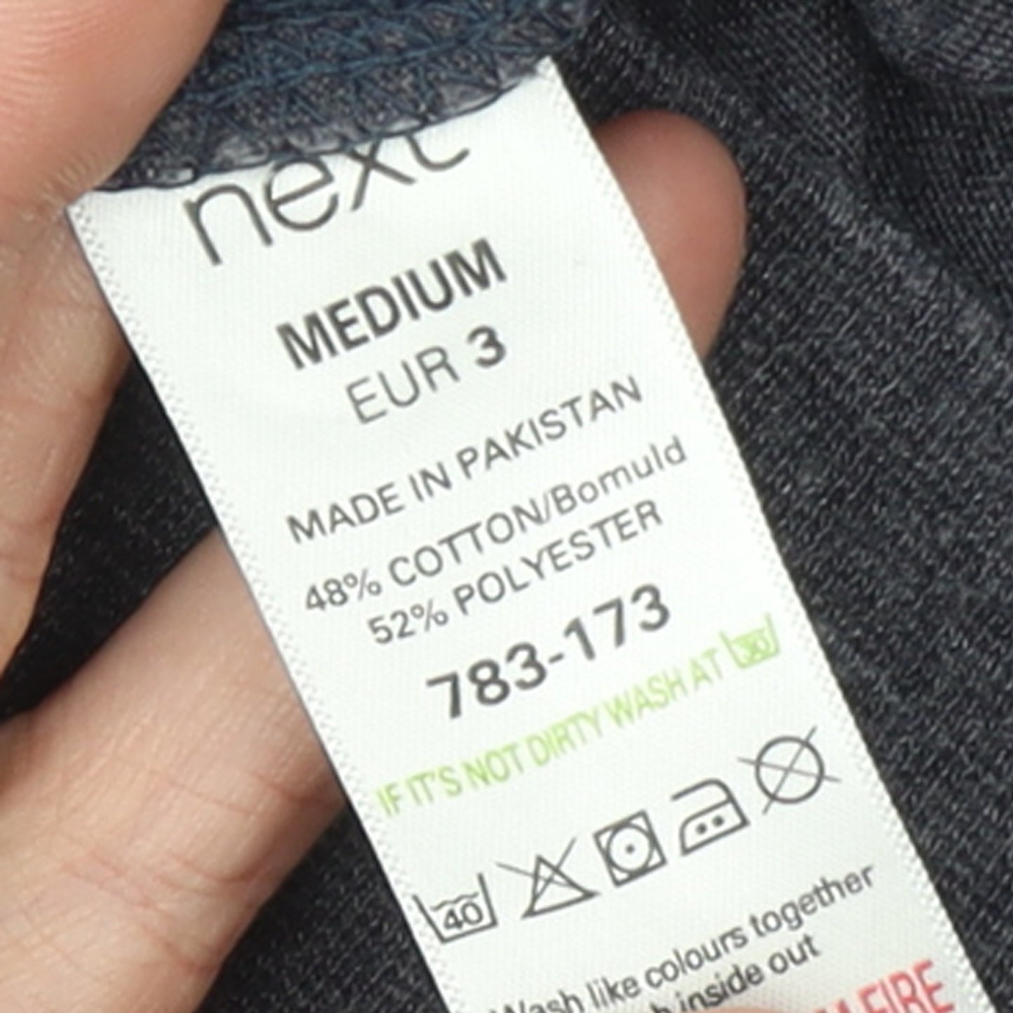 Next Men’s Blue Medium Pullover Sweatshirt Jersey Crew Neck