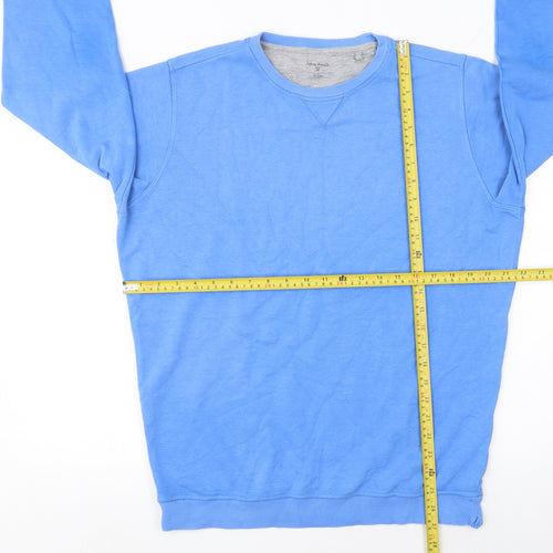 James Pringle Men's Blue Crew Neck Pullover Sweatshirt Medium