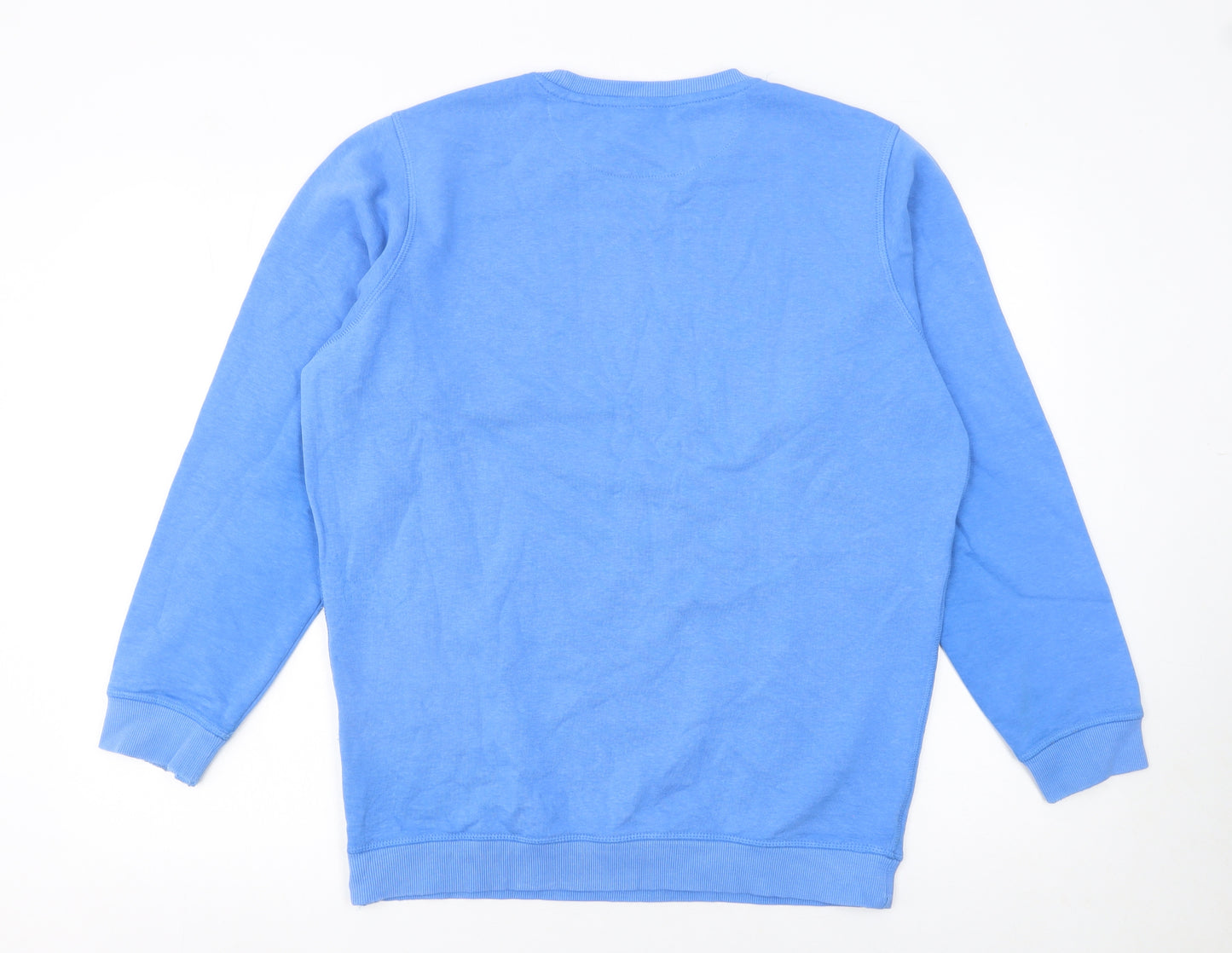 James Pringle Men's Blue Crew Neck Pullover Sweatshirt Medium