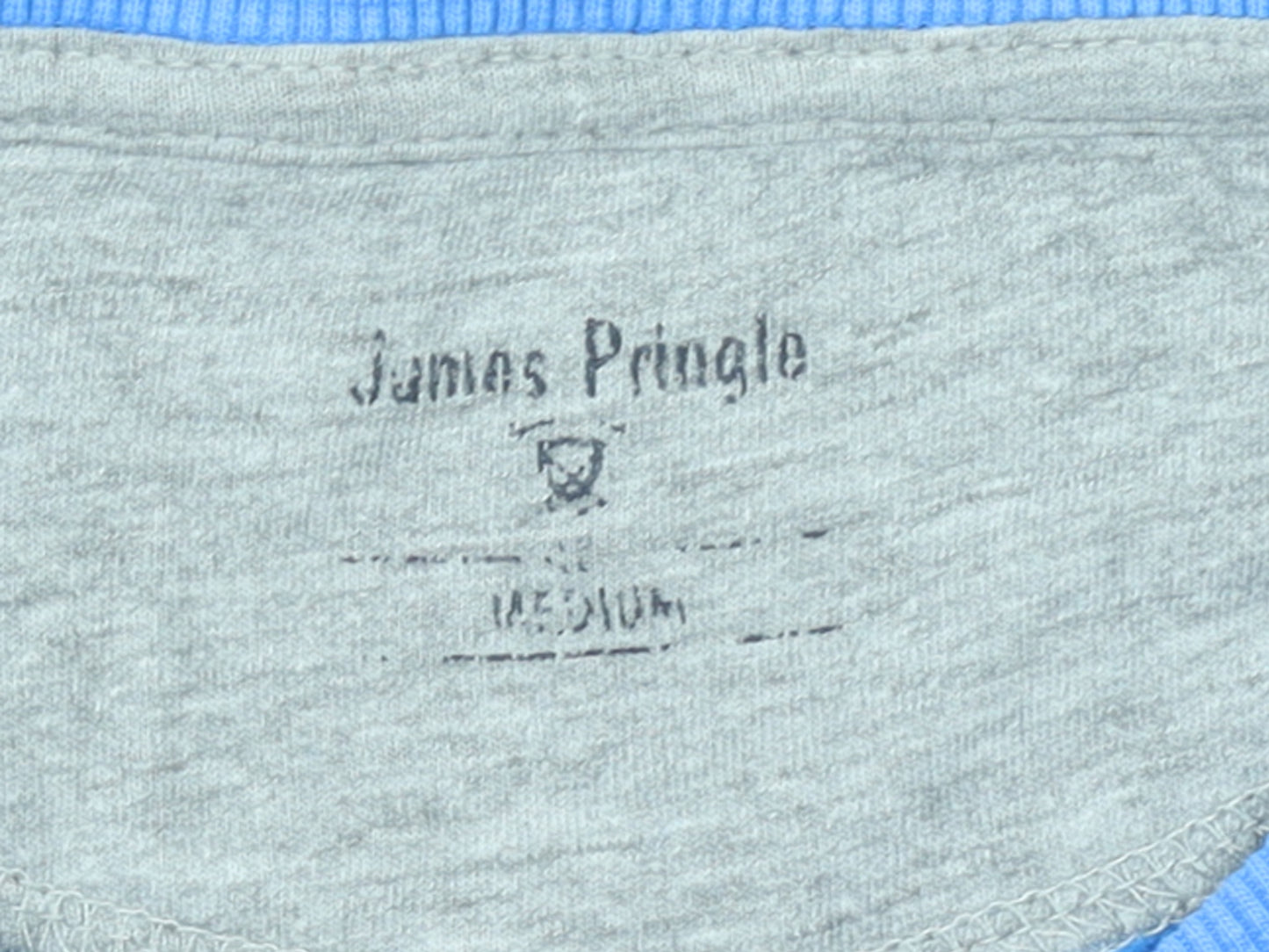 James Pringle Men's Blue Crew Neck Pullover Sweatshirt Medium
