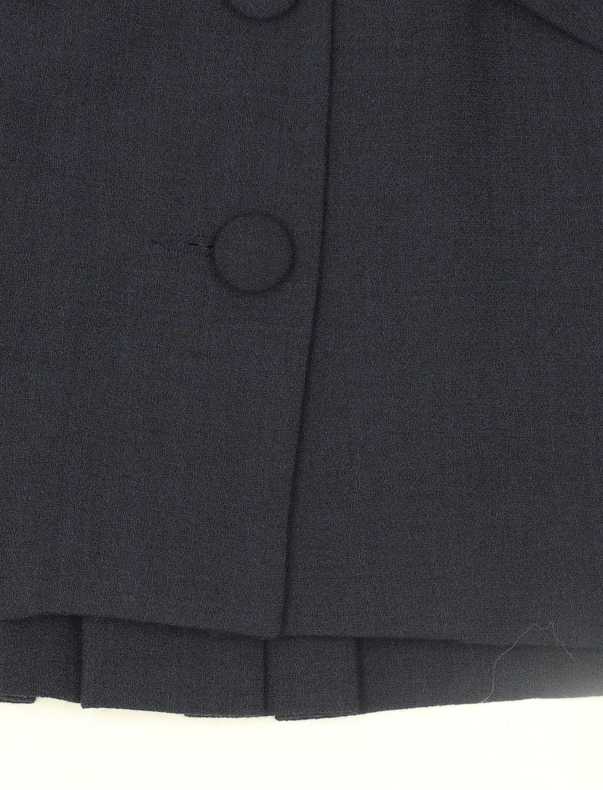 Warehouse Women Navy Wool Blend Belted Blazer UK 10