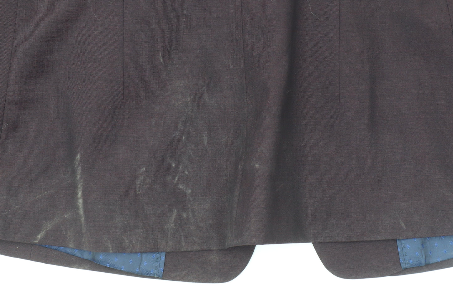 Marks and Spencer Women's Brown Wool Blend Tailored Blazer Size 14