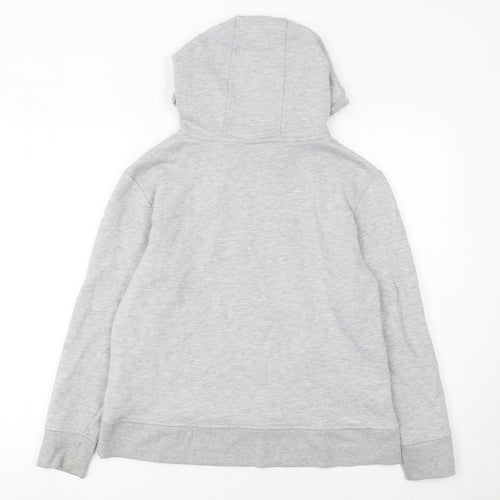LA Gear Women Grey Hoodie UK 12 Pullover Hooded Sweatshirt