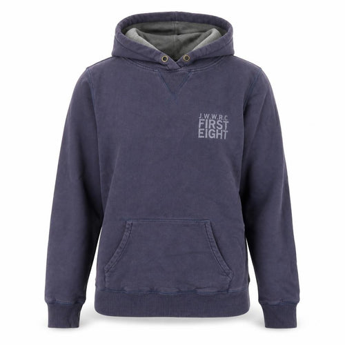 Jack Wills Womens Blue Size 12 Pullover Hoodie Cotton J.W.W.R.C. Print