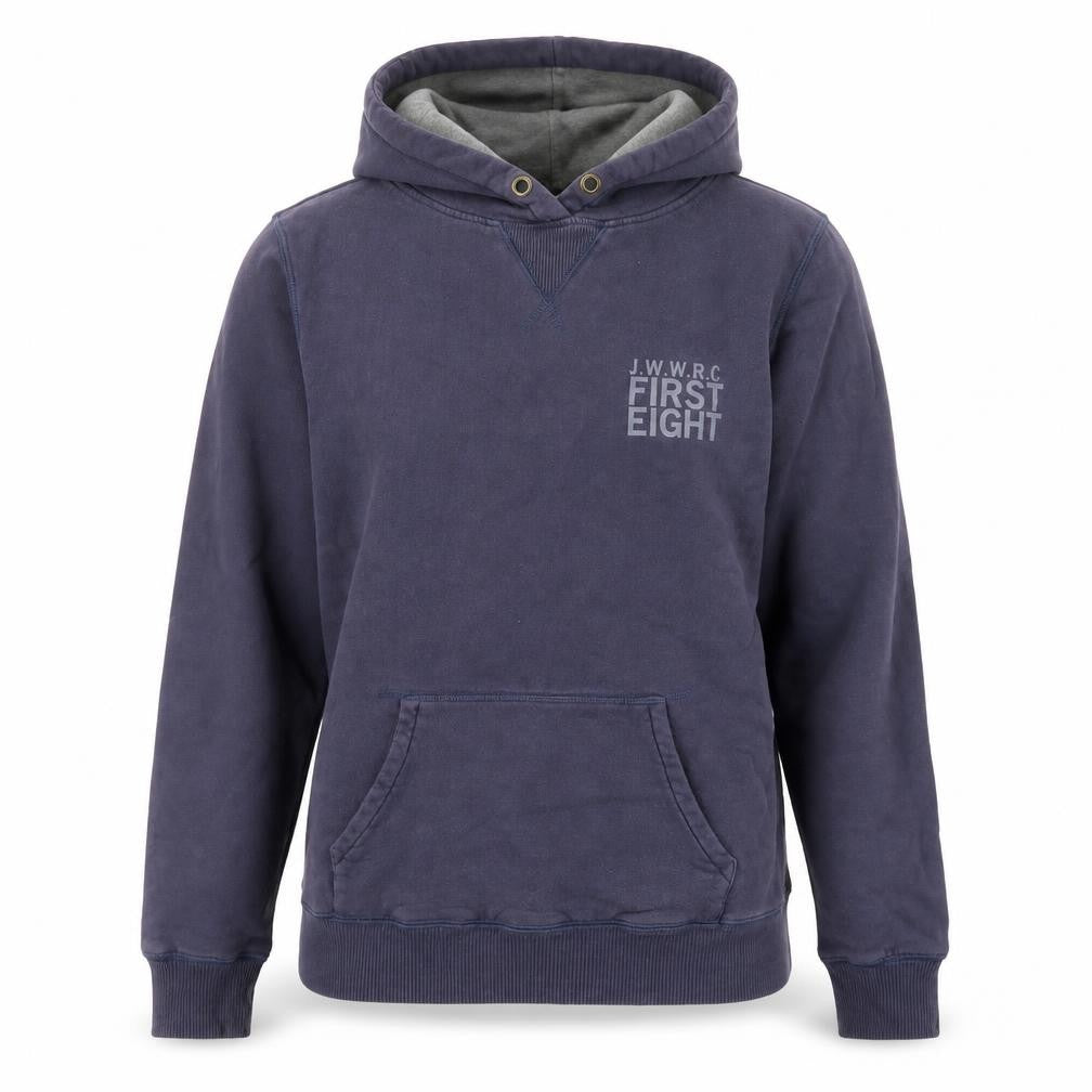 Jack Wills Womens Blue Size 12 Pullover Hoodie Cotton J.W.W.R.C. Print