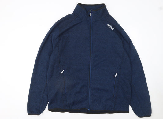 Regatta Mens Blue 2XL Basic Fleece Jacket Outdoor Walking Zip Up