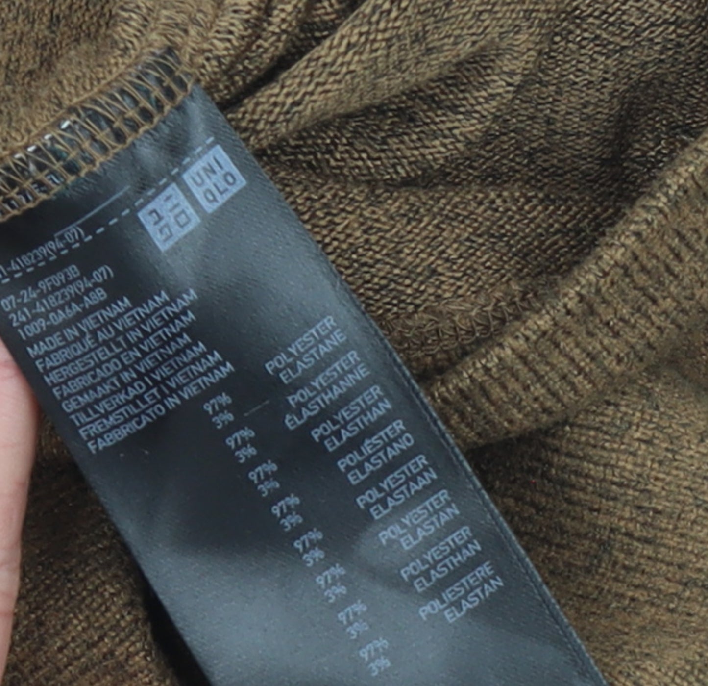 Uniqlo Women Brown XS Roll Neck Jumper Lightweight Knitwear