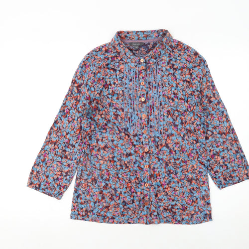 Marks and Spencer Per Una Women's Multicoloured Floral Long Sleeve Tunic Blouse Size 12