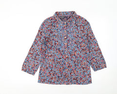 Marks and Spencer Per Una Women's Multicoloured Floral Long Sleeve Tunic Blouse Size 12