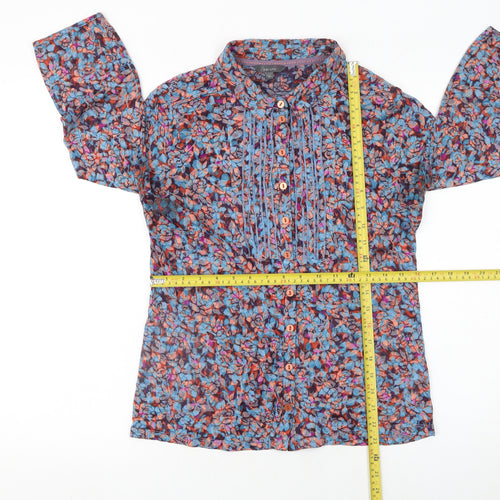 Marks and Spencer Per Una Women's Multicoloured Floral Long Sleeve Tunic Blouse Size 12
