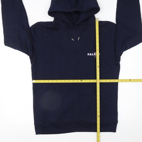 Stanley/Stella Womens Navy Pullover Hoodie Size 12 Retro Graphic Print