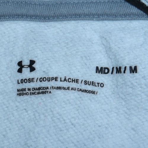 Under Armour Men's Grey Pullover Hoodie Size M Fleece Sports Top