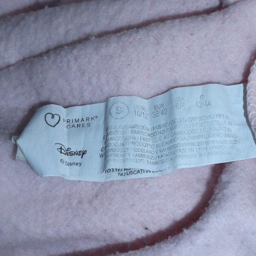 Disney Primark Women Pink Minnie Mouse Pullover Hoodie Size 10/12