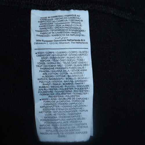 Nike Womens Black L Pullover Hoodie Sweatshirt Cotton Blend