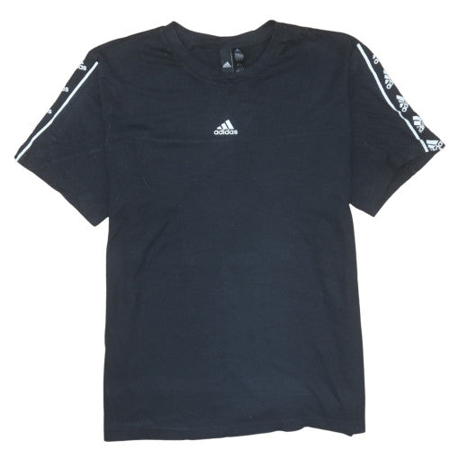 Adidas Men Black XL Short Sleeve Cotton Sports T-Shirt
