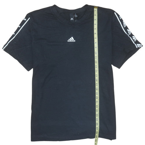 Adidas Men Black XL Short Sleeve Cotton Sports T-Shirt