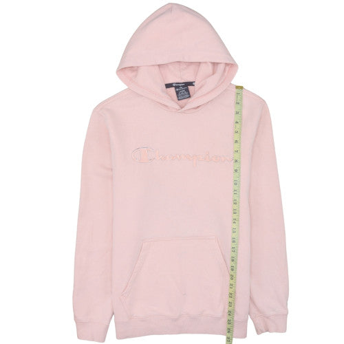 Champion Womens Pink Hooded Pullover Sweatshirt Size L