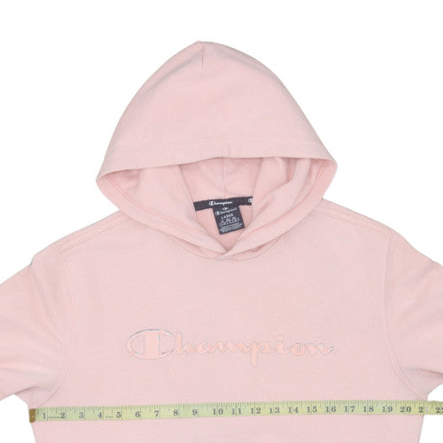 Champion Womens Pink Hooded Pullover Sweatshirt Size L