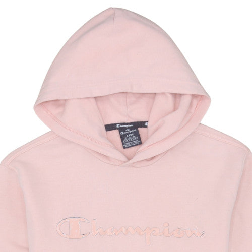 Champion Womens Pink Hooded Pullover Sweatshirt Size L
